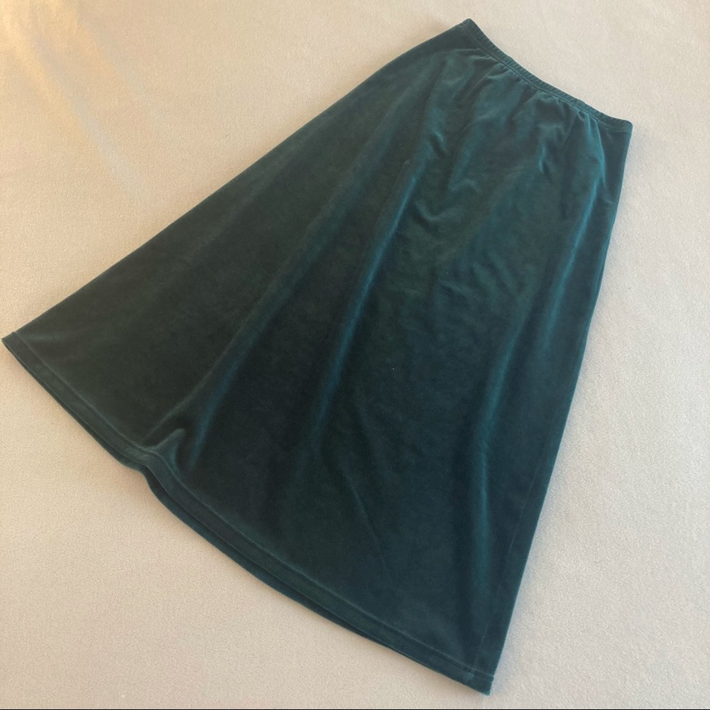 Vintage Velvet Midi Skirt